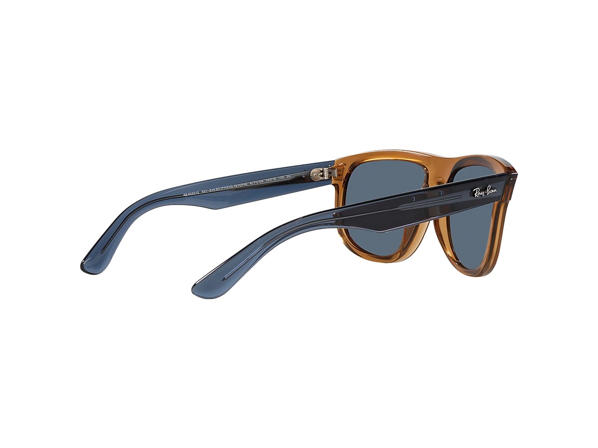 BOYFRIEND REVERSE Sunglasses in Transparent Brown and Brown