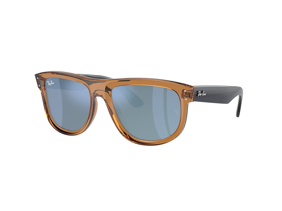 BOYFRIEND REVERSE Sunglasses in Transparent Camel Brown 