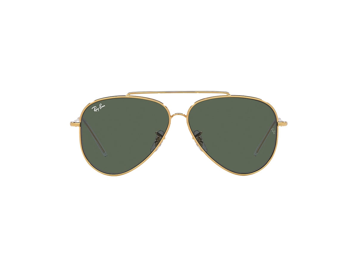 AVIATOR REVERSE Sunglasses in Gold and Green RBR0101S Ray Ban US