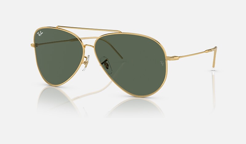 AVIATOR REVERSE Sunglasses in Gold and Green - RBR0101S | Ray-Ban® GB