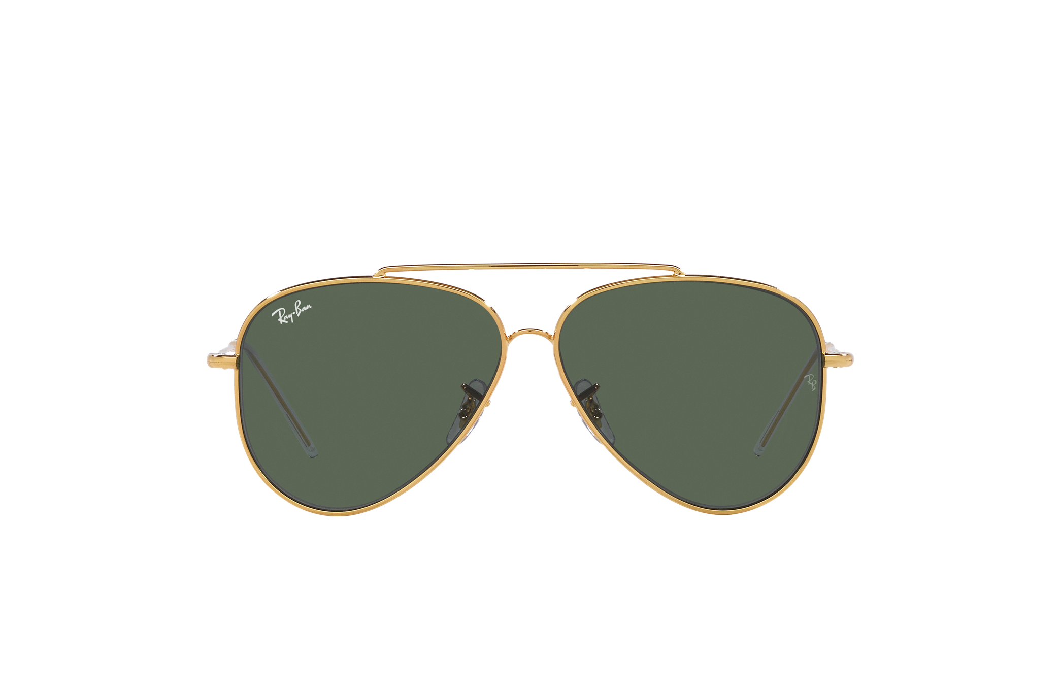 Aviator Reverse Sunglasses in Gold and Green - RBR0101S | Ray-Ban® EU