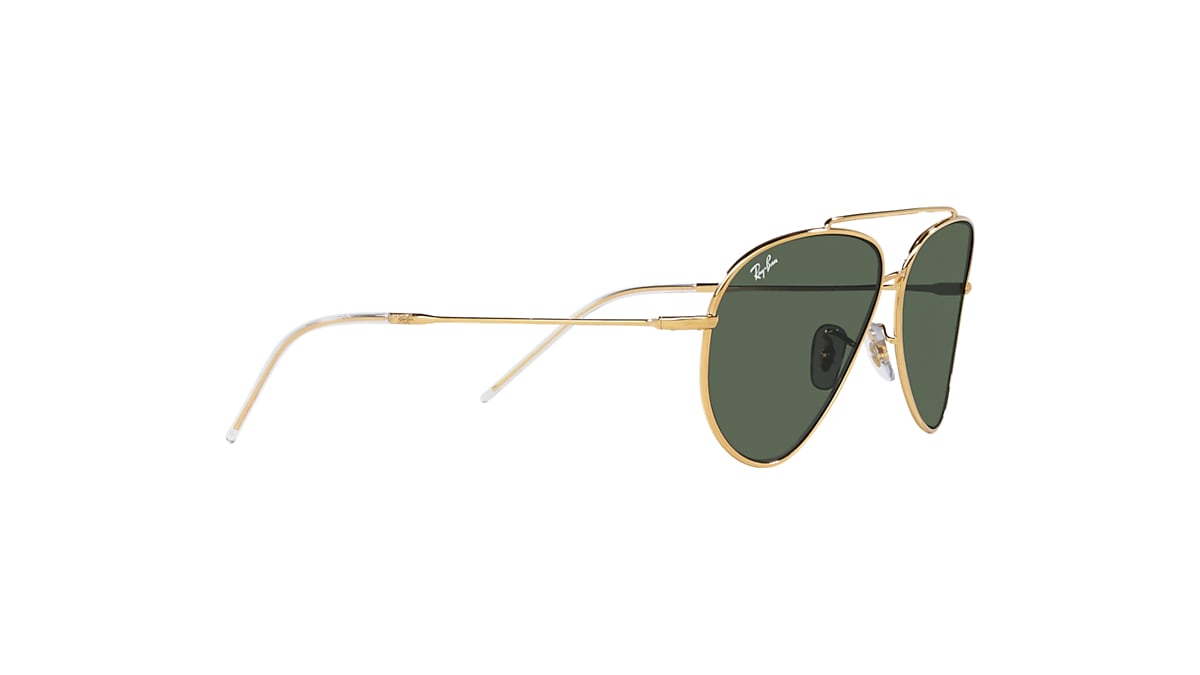 AVIATOR REVERSE Sunglasses in Arista Gold and G-15 Green AVIATOR REVERSE Sunglasses in Arista Gold and G-15 Green