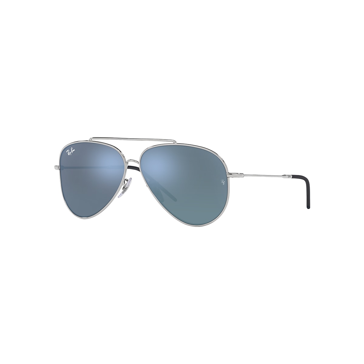 AVIATOR REVERSE Sunglasses in Silver and Light Blue - RBR0101S