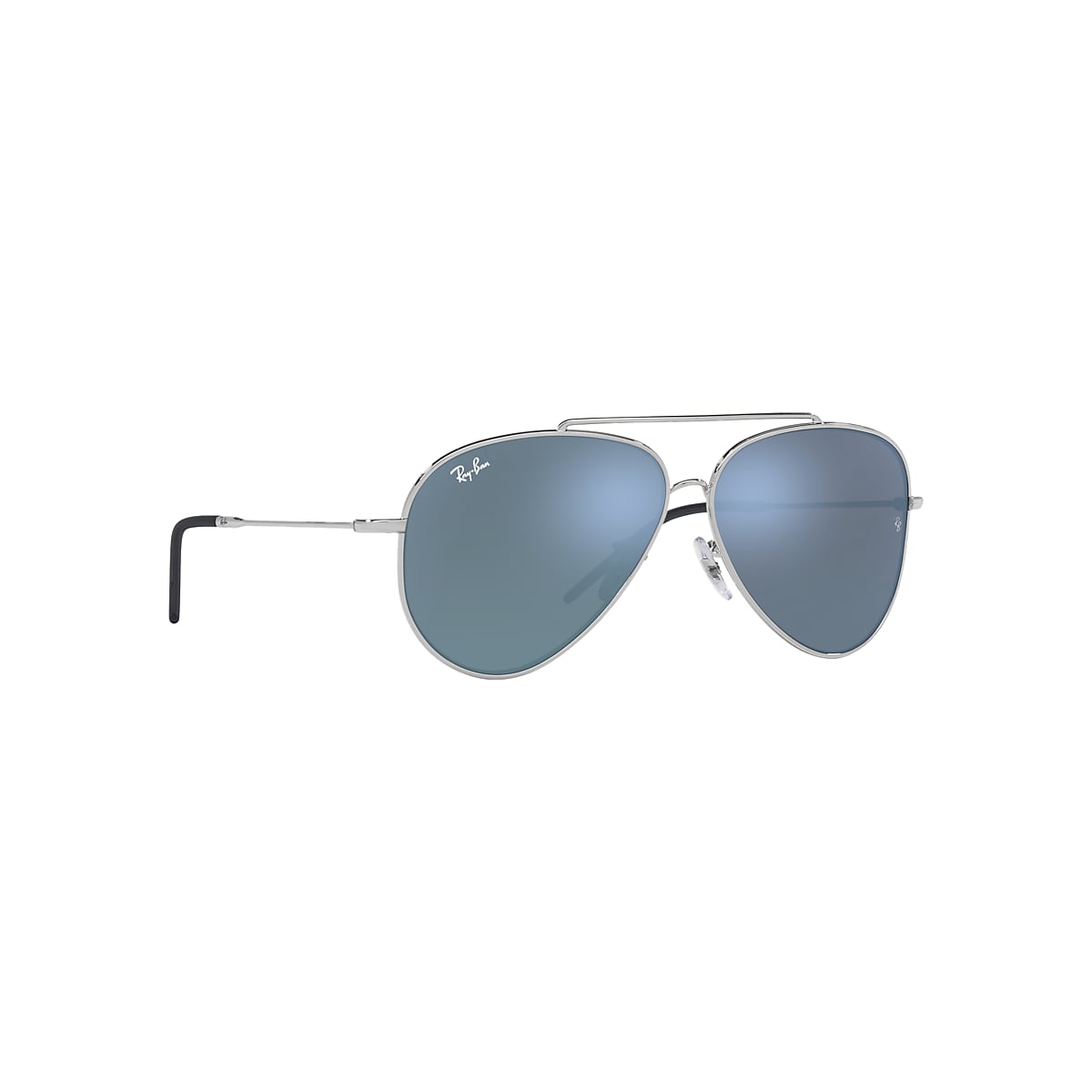 AVIATOR REVERSE Sunglasses in Silver and Light Blue - RBR0101S