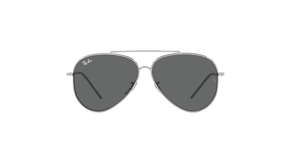 AVIATOR REVERSE Sunglasses in Silver and Dark Grey