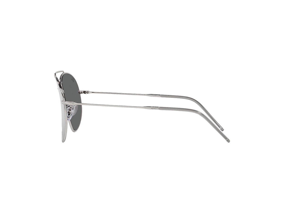 AVIATOR REVERSE Sunglasses in Silver and Dark Grey
