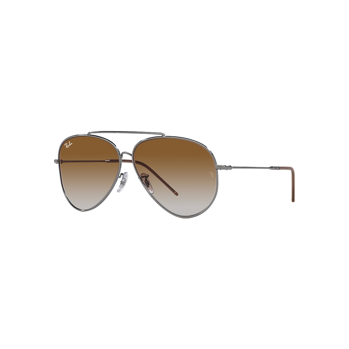 AVIATOR REVERSE Sunglasses in Gunmetal and Brown - RBR0101S | Ray