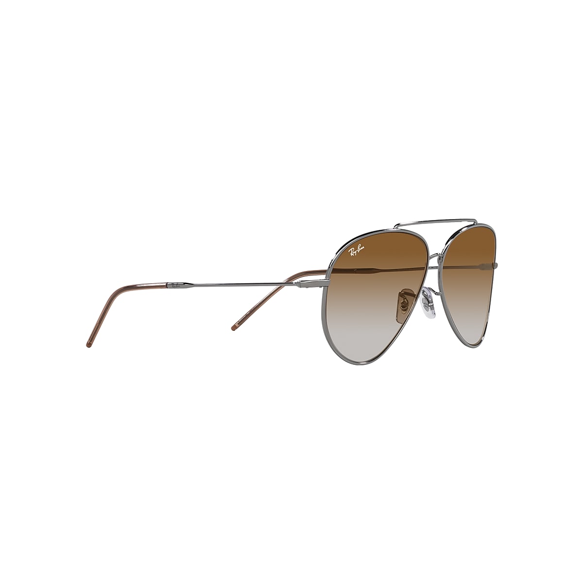 AVIATOR REVERSE Sunglasses in Gunmetal and Brown - RBR0101S | Ray