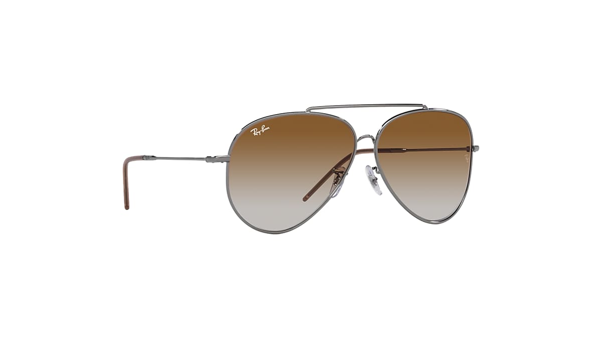 AVIATOR REVERSE Sunglasses in Gunmetal and Brown - RBR0101S