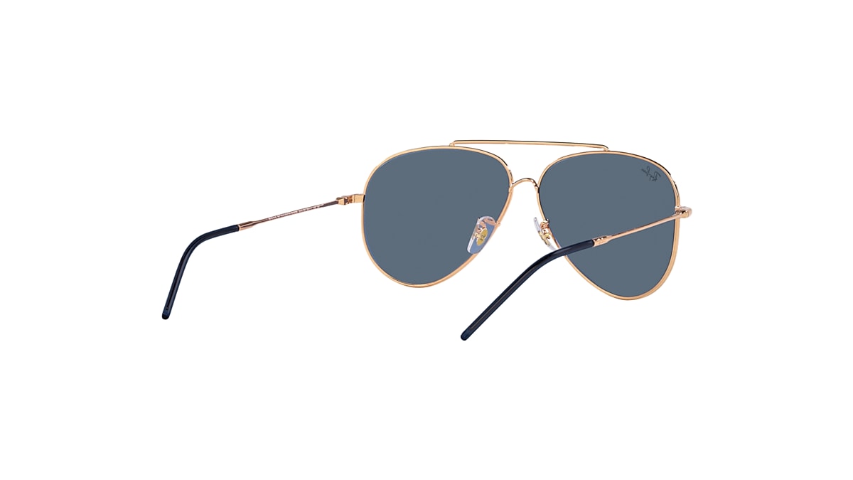 AVIATOR REVERSE Sunglasses in Rose Gold and Blue - RBR0101S AVIATOR REVERSE Sunglasses in Rose Gold and Blue - RBR0101S