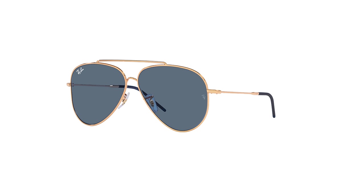 AVIATOR REVERSE Sunglasses in Rose Gold and Blue - RBR0101S