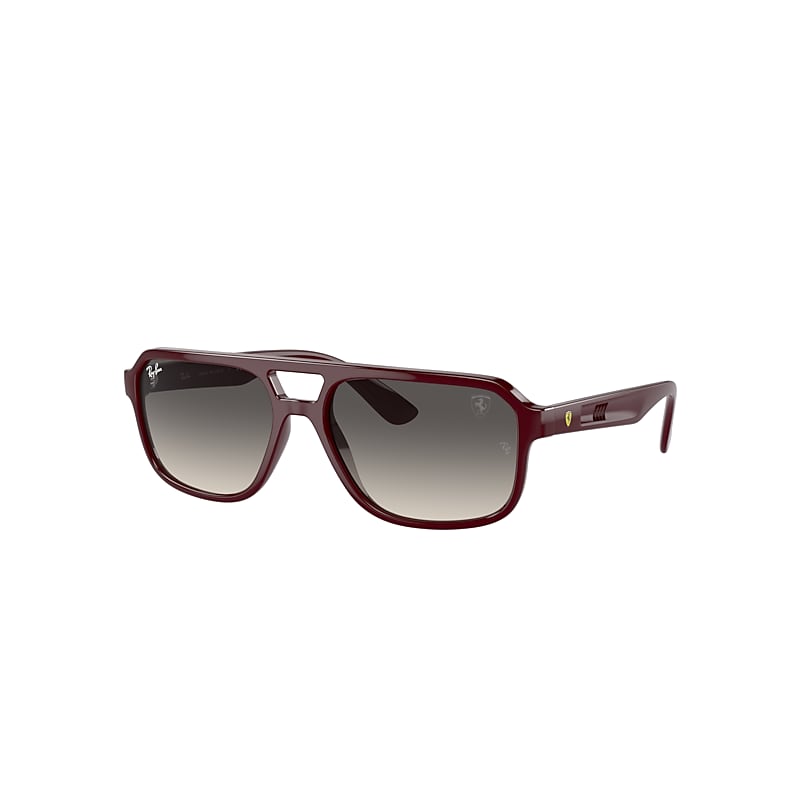 RB4414M SCUDERIA FERRARI COLLECTION Sunglasses in Dark Red and