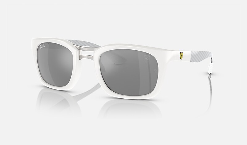 Ray-Ban Sunglasses Rb8362m Scuderia Ferrari Collection Light Carbon Frame  Silver Lenses