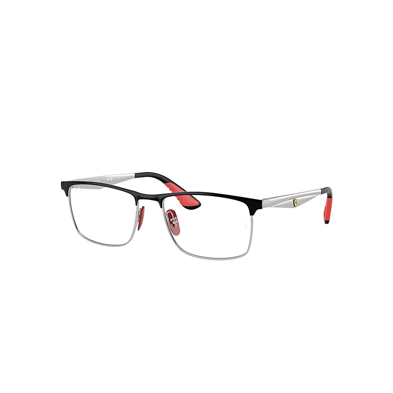 Ray Ban Eyeglasses Unisex Rb6516m Optics Scuderia Ferrari Collection - Silver Frame Demo Lens Lenses Polariz