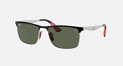 Blue On Gunmetal Sunglasses in Dark Grey and RB3726M SCUDERIA