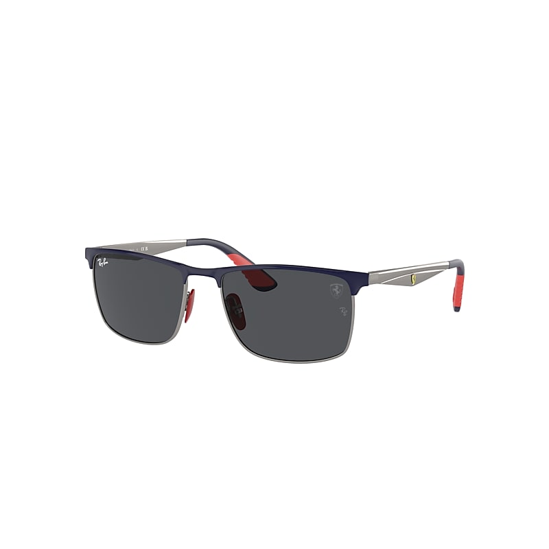 Ray Ban Rb3726m Scuderia Ferrari Collection Sonnenbrillen Gunmetal Fassung Grau Glas 57-18