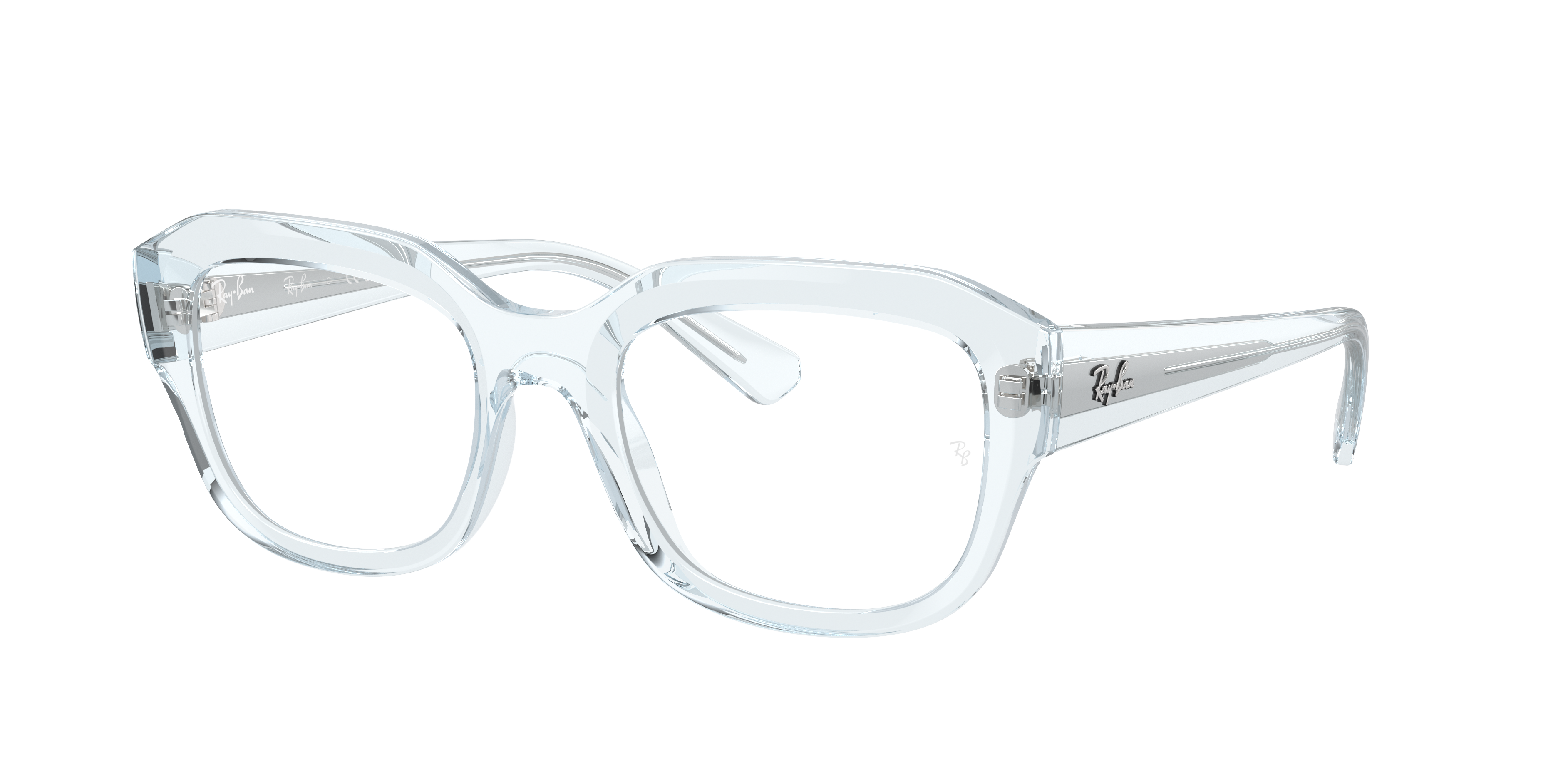 Leonid Optics Bio-based Eyeglasses with Transparent Light Blue Frame ...