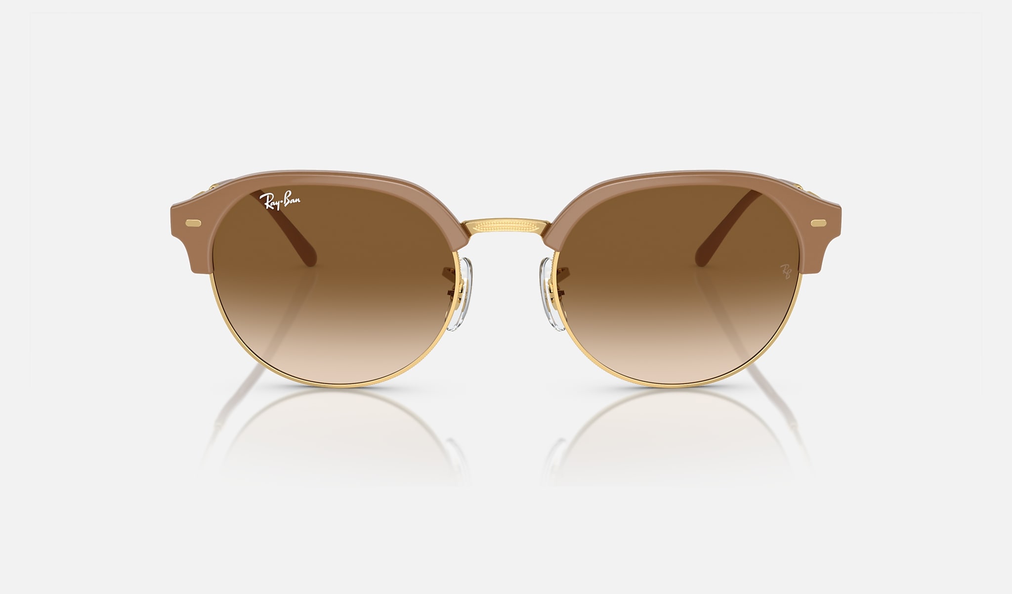 Ray-Ban 0RB4429 RB4429 Polished Beige On Gold SUN Front