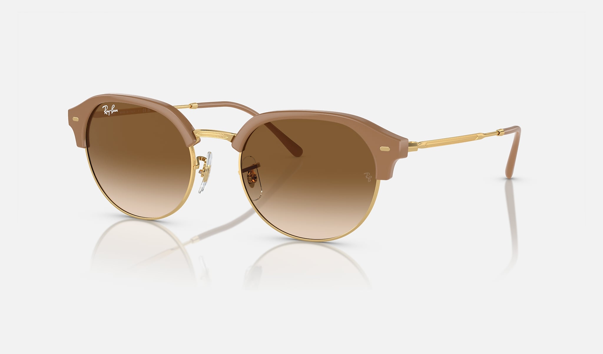 Ray-Ban 0RB4429 RB4429 Polished Beige On Gold SUN