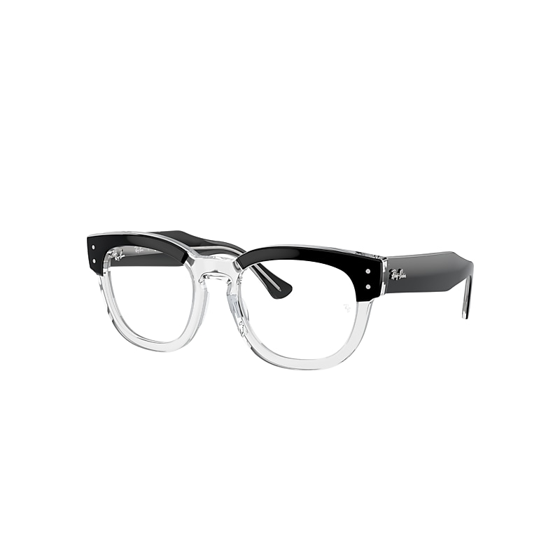 MEGA HAWKEYE OPTICS Eyeglasses with Black On Transparent Frame