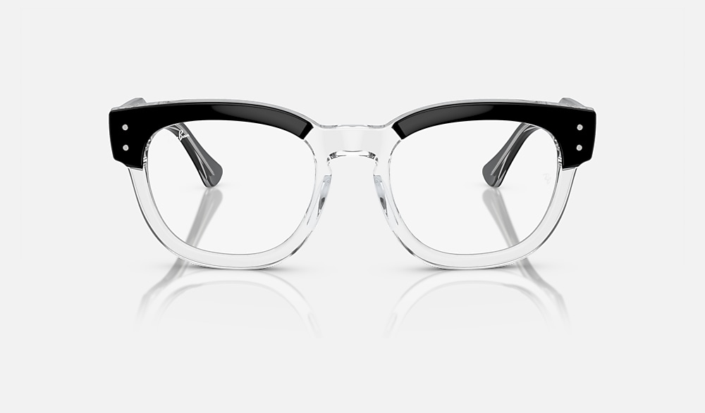 MEGA HAWKEYE OPTICS Eyeglasses with Black On Transparent Frame