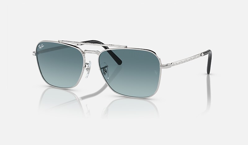 NEW CARAVAN Sunglasses in Silver and Blue - RB3636 | Ray-Ban® US