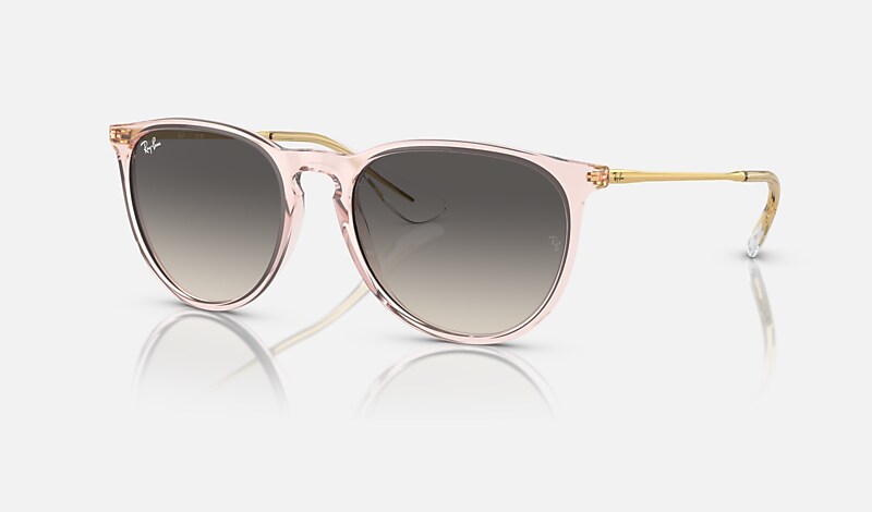 ERIKA CLASSIC Sunglasses in Transparent Pink and Grey - RB4171