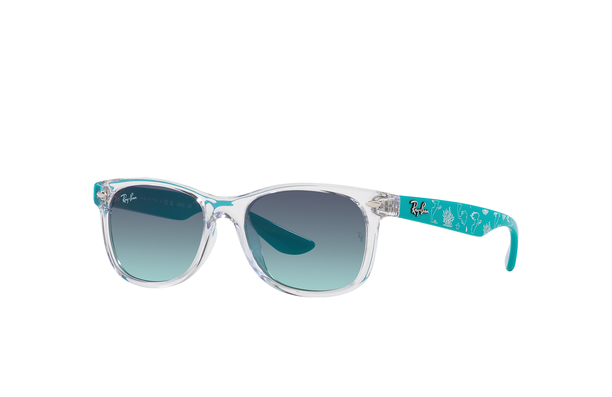 RAY BAN Sunglasses rb 2140 Wayfarer 6587 / c5 Transparent blue