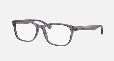 RB5315D OPTICS Eyeglasses with Transparent Grey and DEMO LENS (55