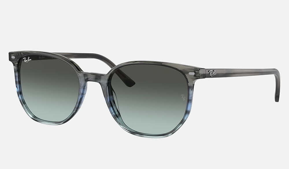 小物 Ray-Ban ELLIOT RB2197 1295/3M ELLIOT Sunglasses in Striped Grey & Blue and Blue & Black (54-19