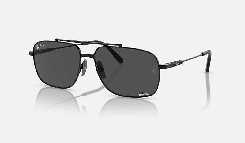 MICHAEL TITANIUM Sunglasses in Black and Dark Grey - RB8096 | Ray