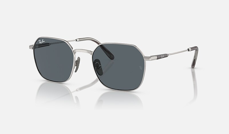 Ray ban hexagonal cheap silver blue