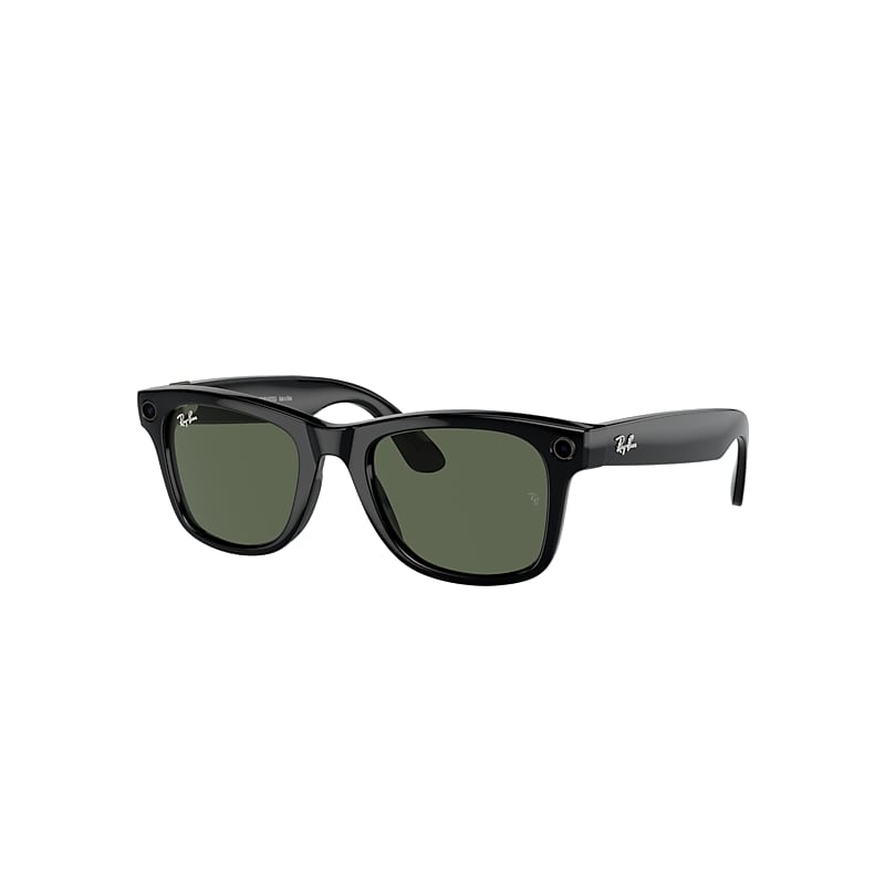 Ray Ban Ray-ban | Meta Wayfarer Electronics Black Frame Green Lenses 53-22