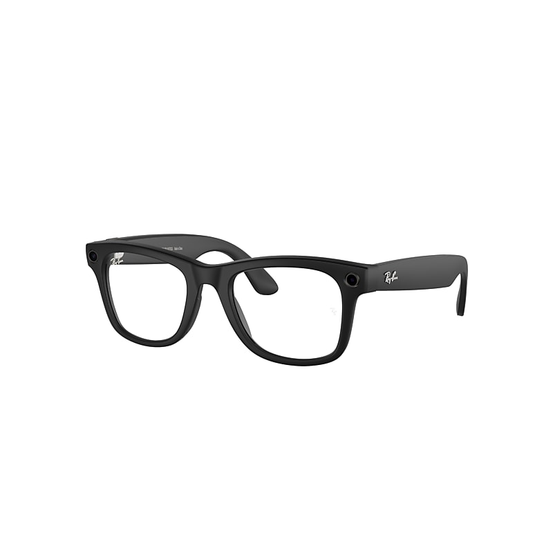Ray Ban Smart Glasses | Meta Wayfarer Unisex Black Frame Green Lenses 53-22 Facebook Glasses